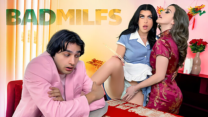 Milf અને તેના સ્ટેપસનનો નોટી ગ્રેજ્યુએશન એન્કાઉન્ટર.