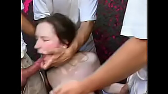 Extreme Gangbang With Teen Anal And Creampie