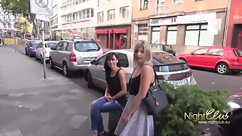 German Amateur Gives Passionate Oral To Her Friend'S Spouse In A Parking Lot