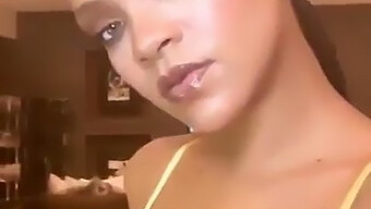 Rihanna'S Self-Shot Image Reveals Her Ample Bosom In A Bra