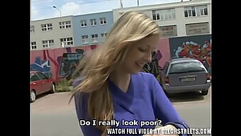 Blonde Teen Veronika Gives A Sloppy Blowjob On The Streets Of The Czech Republic