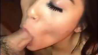 Asian Amateur Gives A Hot Blowjob And Gets A Facial