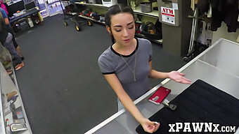 Young And Tiny Kiley Jay Makes A Deal With A Pawnshop Owner By Having Sex With Him