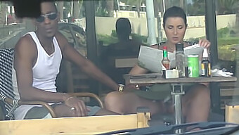 Helena Price Cheats On Her Husband With A Black Man In Public