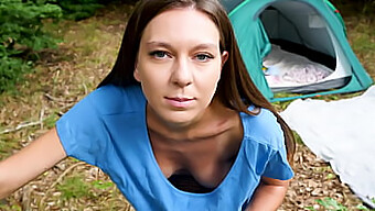 Czech Teen With Natural Big Tits In Outdoor Setting