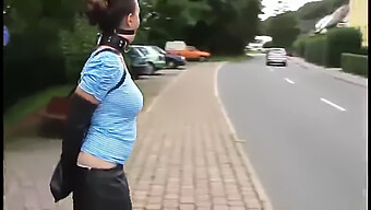 Millie Fenton'S Public Humiliation: Ballgag And Armbinder