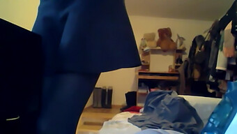 Laptop Camera Captures Secret Moment Of Girl Wearing Pantyhose