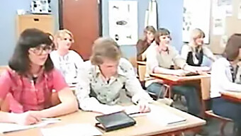 Vintage Video Of Retro Sex In A Classroom