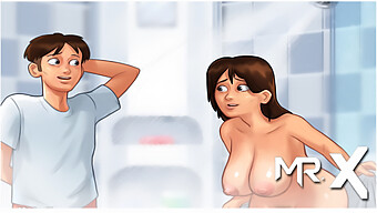 Experience A Steamy Shower Encounter With A Seasoned Instructor In This Dorm-Themed Video