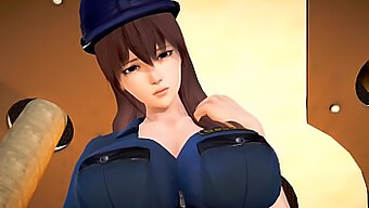 Policière Excitée Devient Intime Avec Sa Partenaire Féminine Dans Un Jeu Hentai En 3d