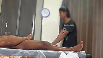 Hidden Camera Captures A Happy Ending Massage Specialist At Work.