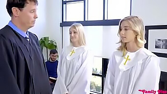 Diversão Em Família: Haley Reed E Seu Meio-Irmão Ficam Safados Na Igreja