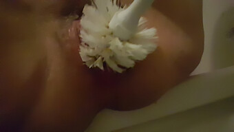 Anal Sex With A Chubby Girl And A Toilet Brush