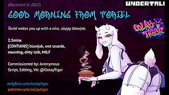 Olay-Tiger'S Erotic Audio Play Features A Mature Furry Toriel'S Morning Oral Pleasure