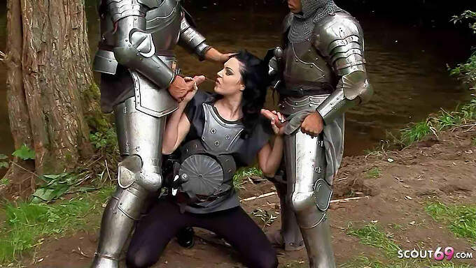 18-Year-Old Petra'S Outdoor Anal Romp With Middle-Aged Couple In Cosplay Outfits