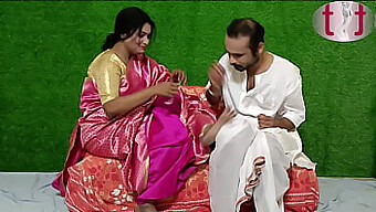 Freshly Wedded Pair Filmed In Studio Featuring Indian Spouse And Oral Intercourse