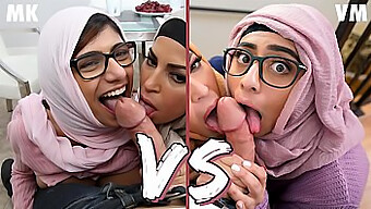 ميا خليفة وفيوليت مايرز يذهبان وجهاً لوجه في فيديو Bangbros ساخن