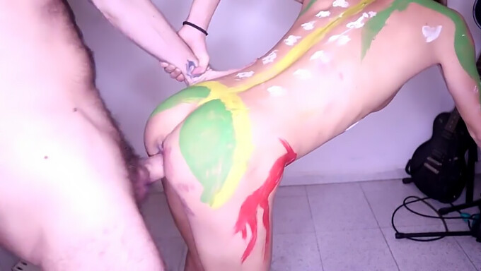 This Kinky Couple Paints Each Other Naked In A Fun And Sexy Video