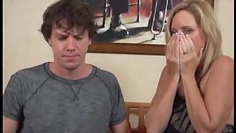 Emotional Mother Receives Comfort From Caring Step Son