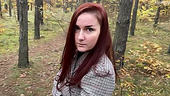 Young And Beautiful Girl Gives A Blowjob In A Public Park